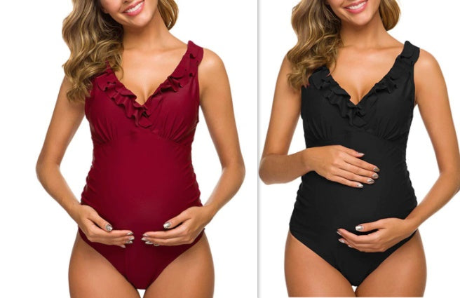 MUTINI™ LuxeBump: One-Piece Swimsuit "Parisian Chic"