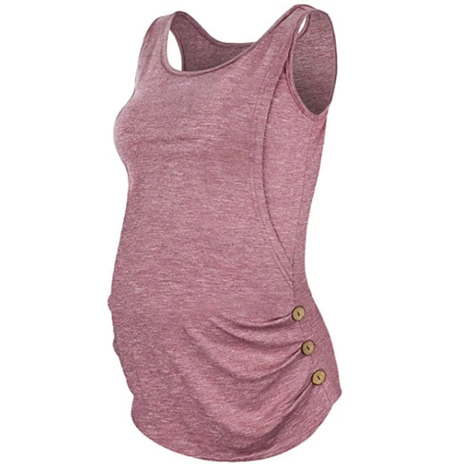 Mutini™ Maternity Flow Nursing Vest — Breastfeed Anywhere with Confidence