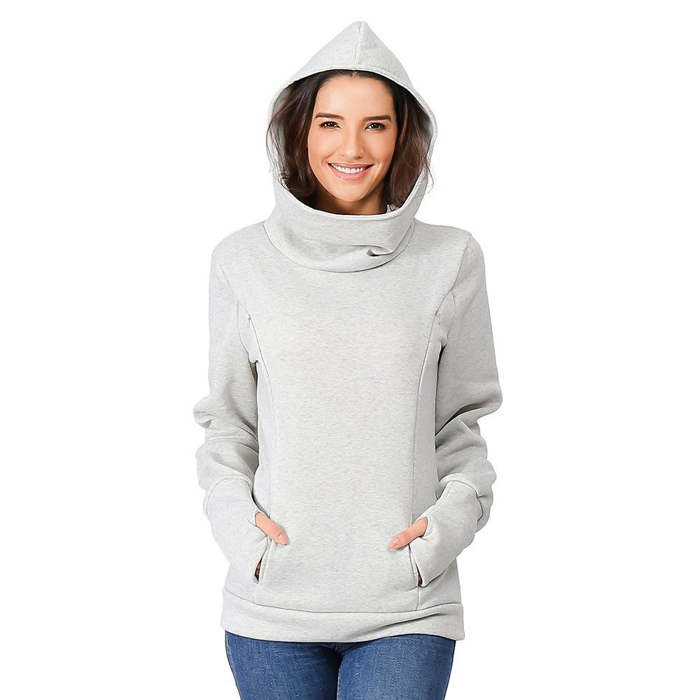 Mutini™ Maternity Flow Hoodie — Comfort That Grows With You