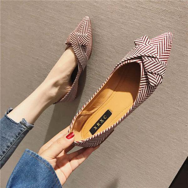 Mutini™ Elegant Pointed Toe Flats – Stylish Women’s Slip-On Shoes with Soft Sole