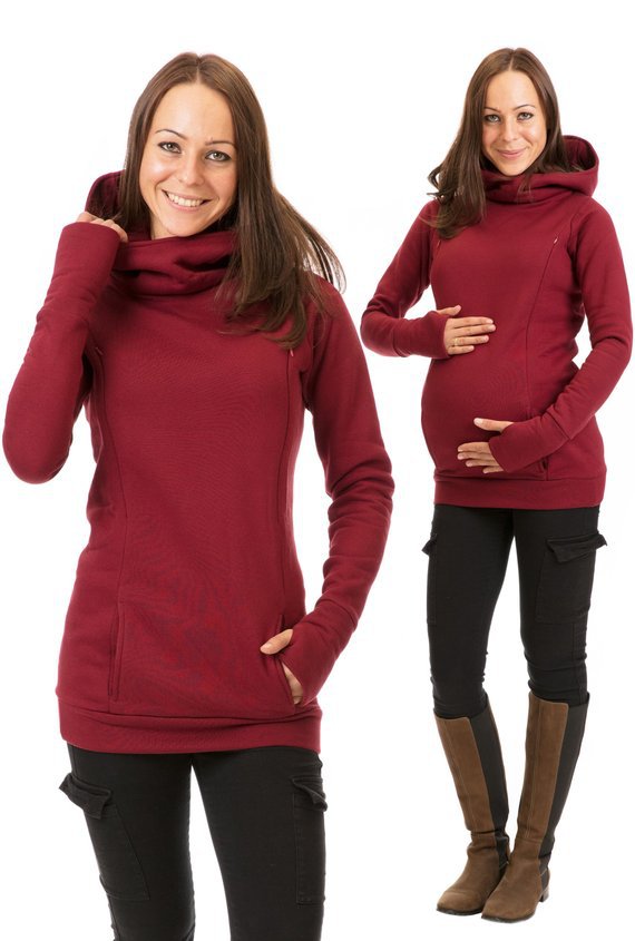Mutini™ Maternity Flow Hoodie — Comfort That Grows With You