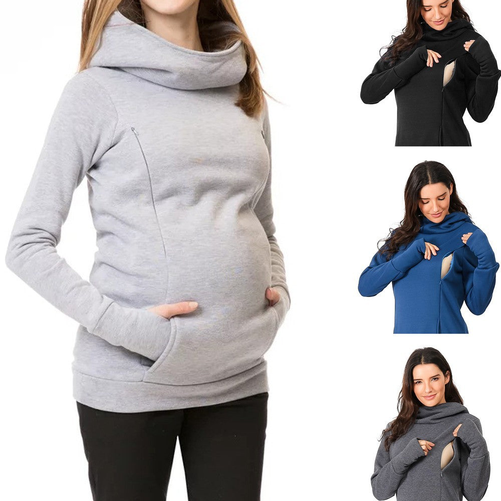 Mutini™ Maternity Flow Hoodie — Comfort That Grows With You