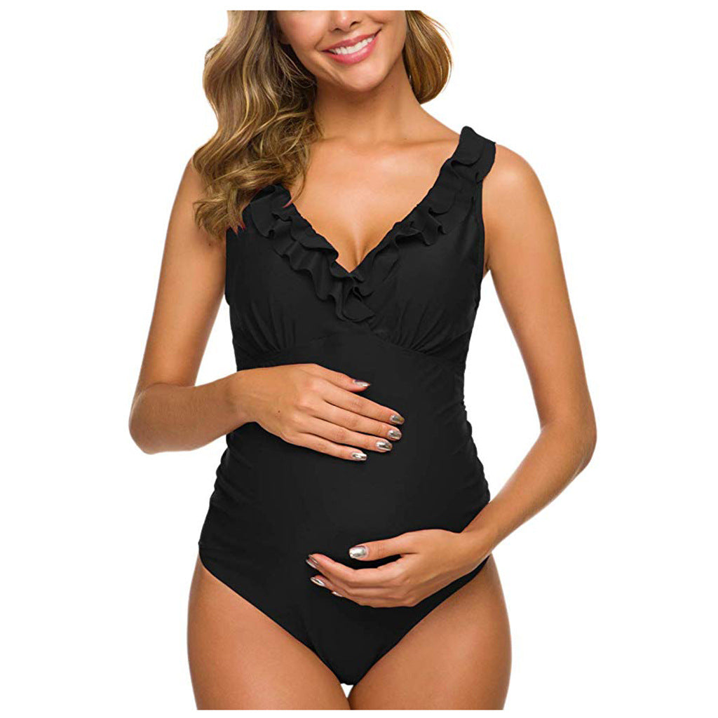 MUTINI™ LuxeBump: One-Piece Swimsuit "Parisian Chic"