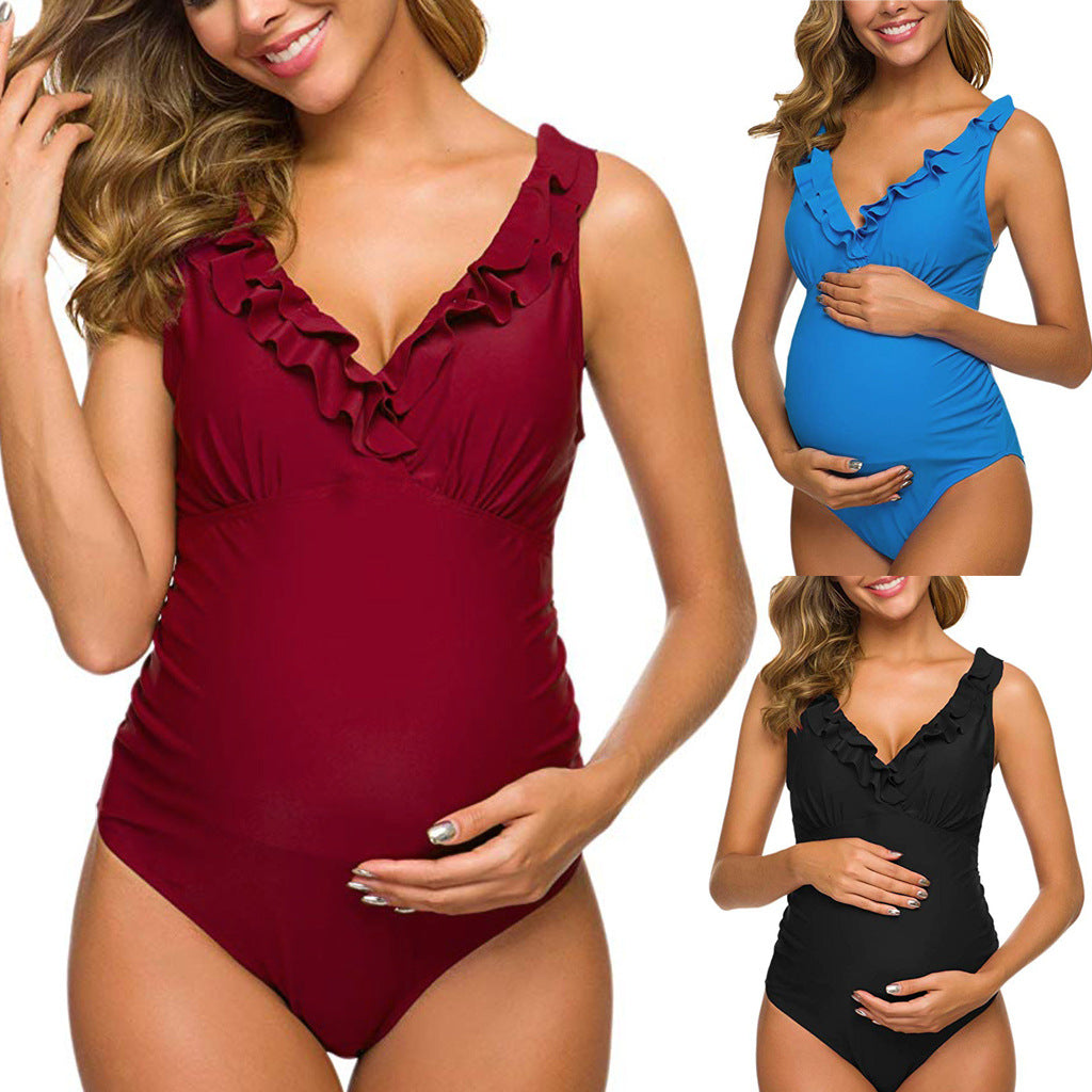MUTINI™ LuxeBump: One-Piece Swimsuit "Parisian Chic"