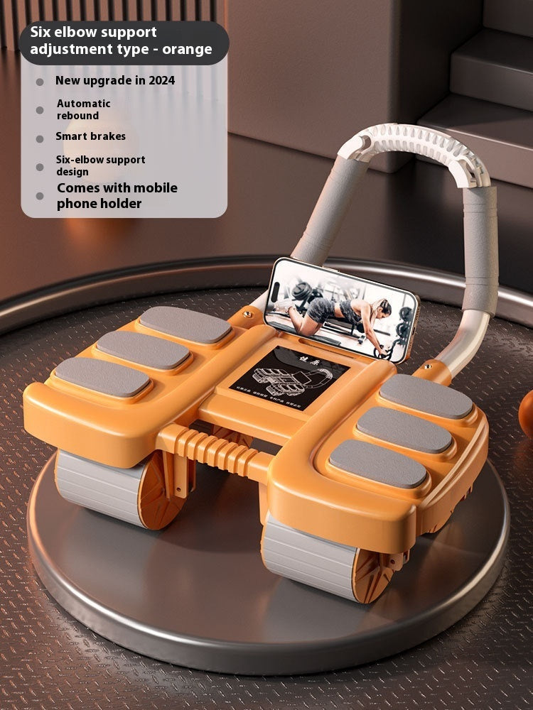 Mutini™ Core Trainer Pro — Multifunctional Ab Roller with Handle & Phone Holder