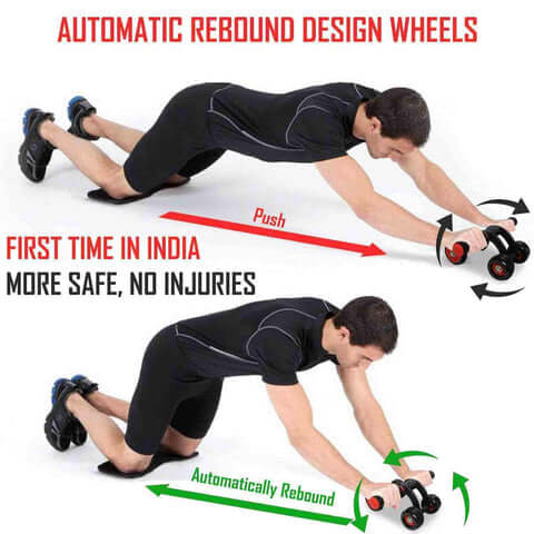 Mutini Fitness™ Four-Wheel Ab Roller