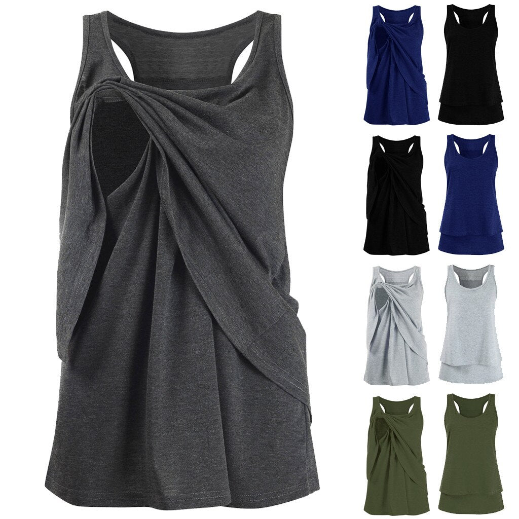 Mutini™ Maternity Flow Tank — Effortless Comfort That Adapts to You