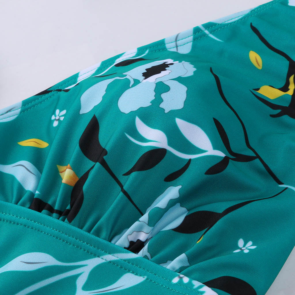 MUTINI™ LuxeBump: One-Piece Swimsuit "Tropical Eden"