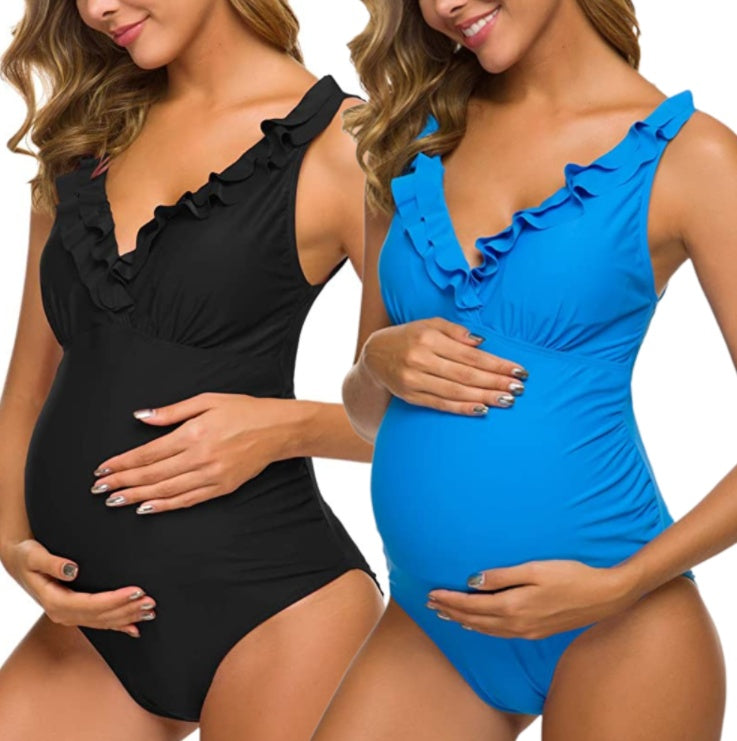 MUTINI™ LuxeBump: One-Piece Swimsuit "Parisian Chic"