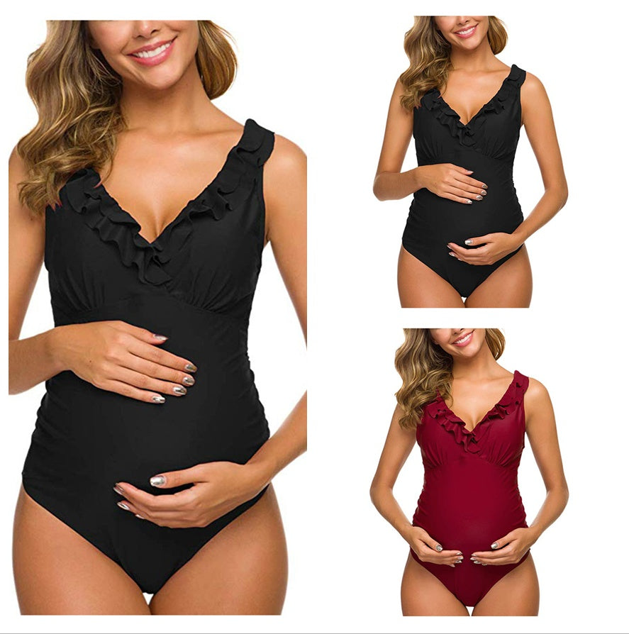 MUTINI™ LuxeBump: One-Piece Swimsuit "Parisian Chic"