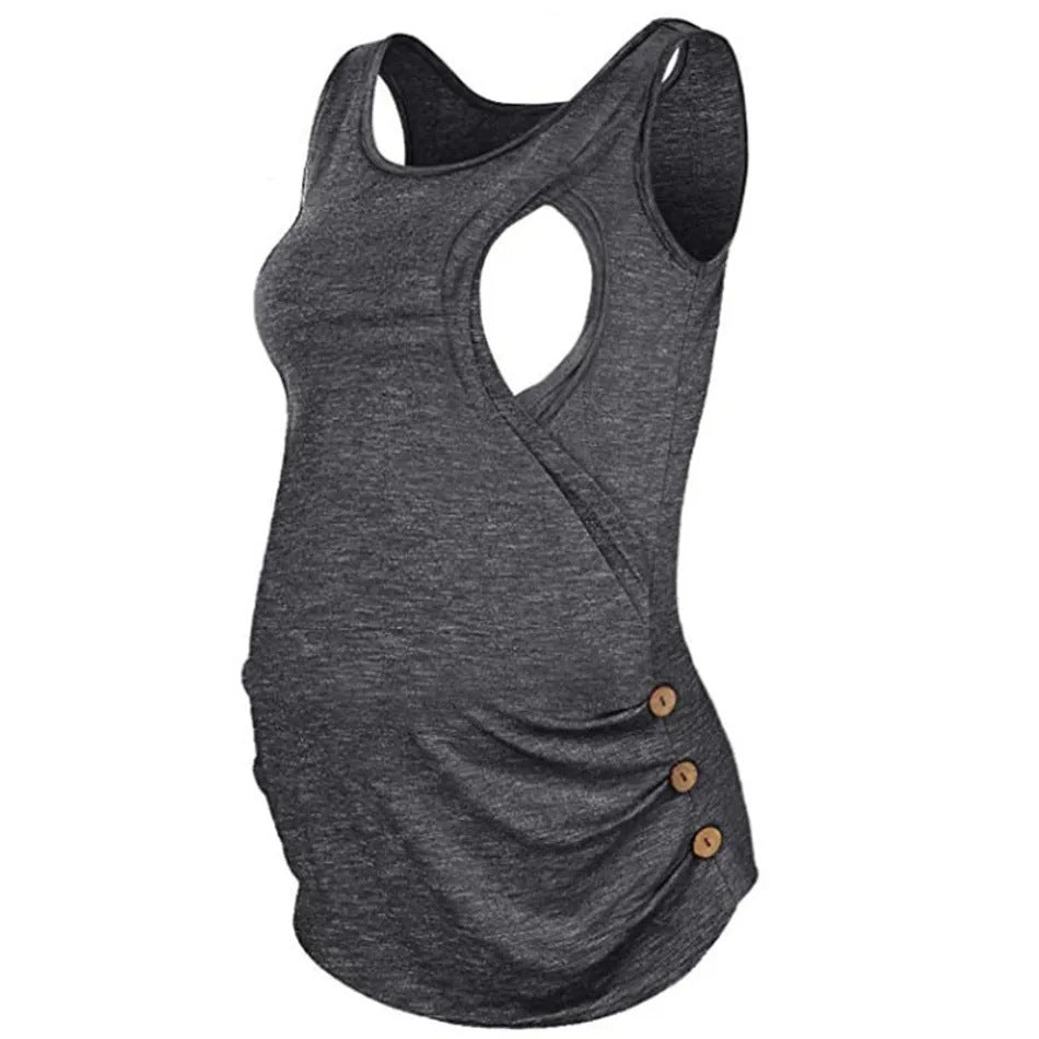 Mutini™ Maternity Flow Nursing Vest — Breastfeed Anywhere with Confidence