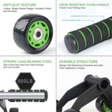 Mutini Fitness™ Four-Wheel Ab Roller
