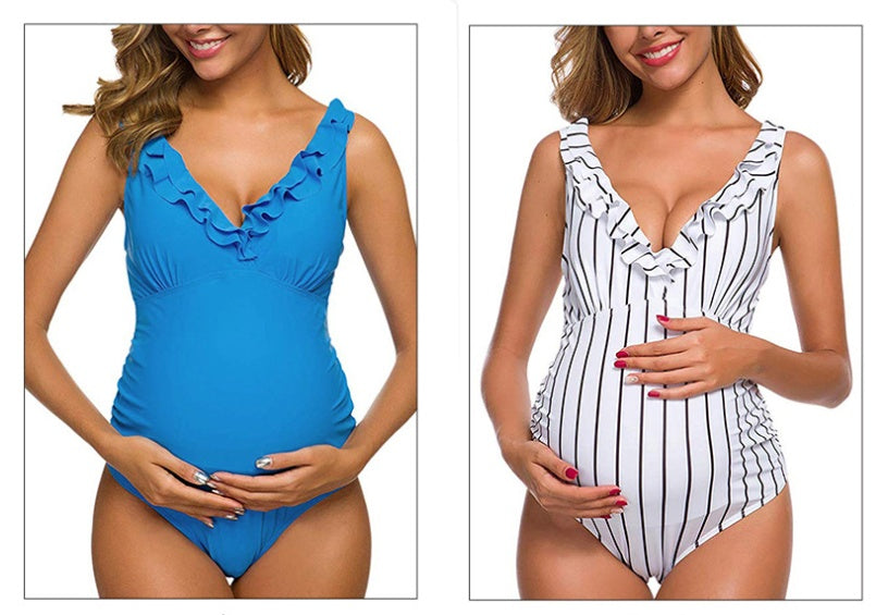 MUTINI™ LuxeBump: One-Piece Swimsuit "Parisian Chic"