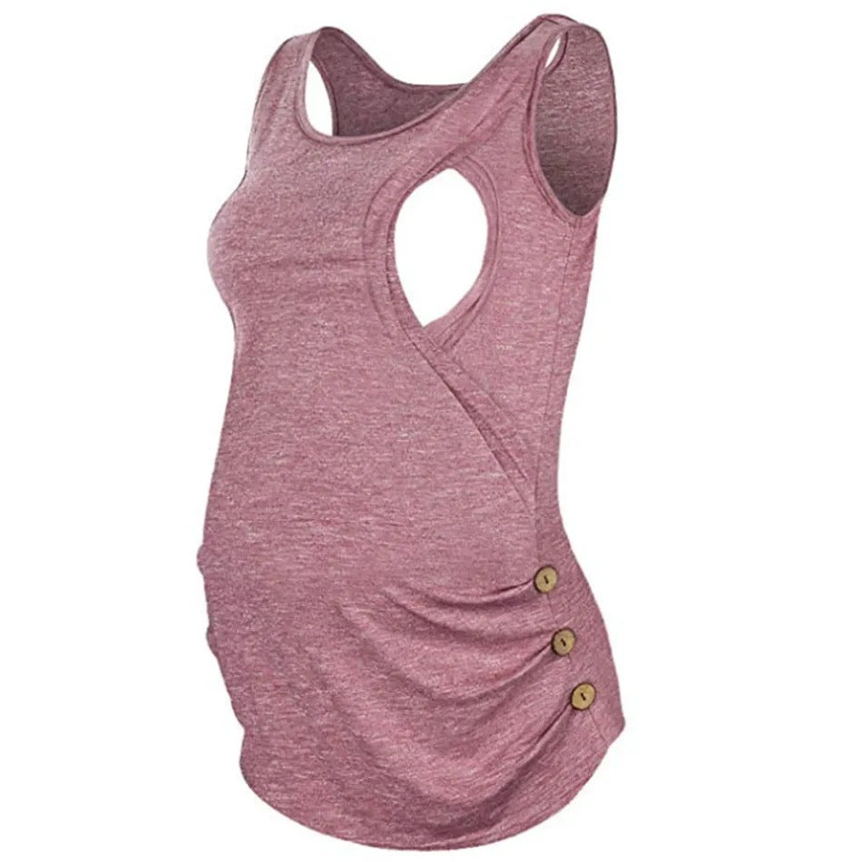 Mutini™ Maternity Flow Nursing Vest — Breastfeed Anywhere with Confidence