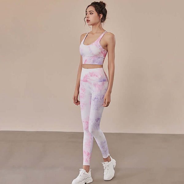 Tie-dye Yoga Wear Outdoor Sports Casual Wear