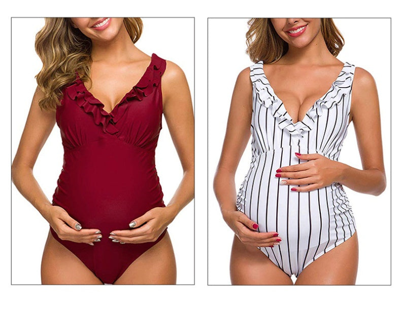 MUTINI™ LuxeBump: One-Piece Swimsuit "Parisian Chic"