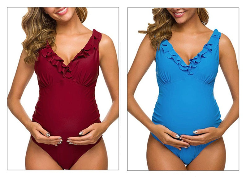 MUTINI™ LuxeBump: One-Piece Swimsuit "Parisian Chic"